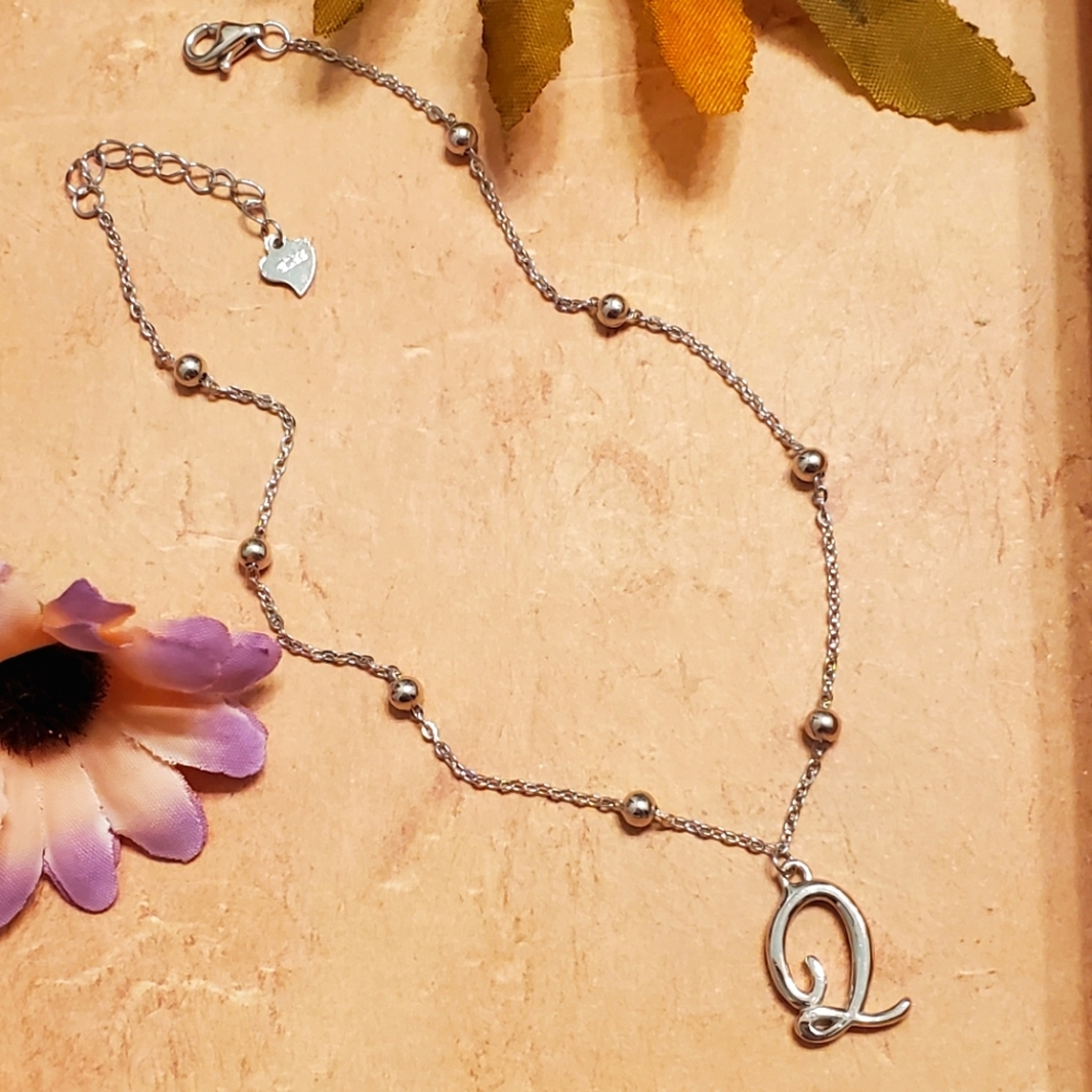 NEW Sterling "Q" Anklet or Bracelet - Picture 1 of 5
